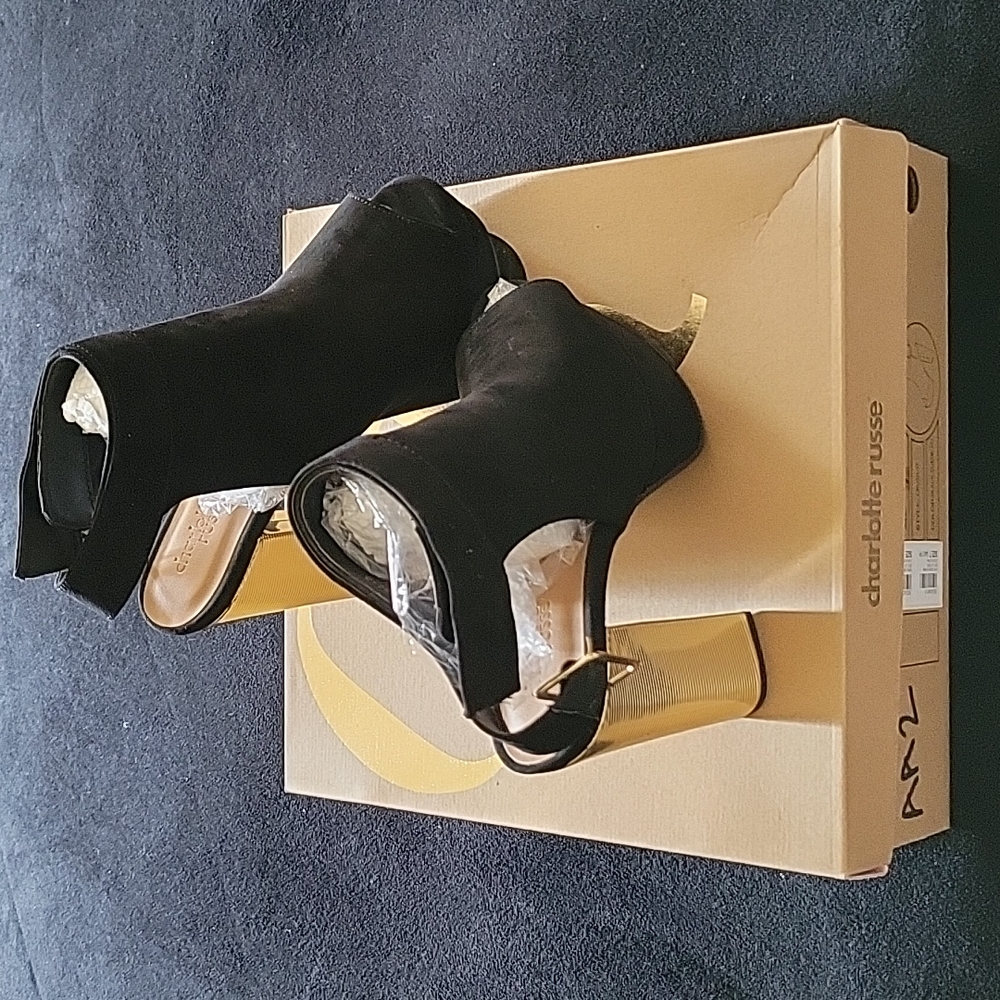Black Suede Crush-37 High Heel shoes